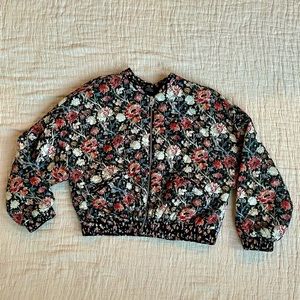 Zara Floral Bomber Jacket